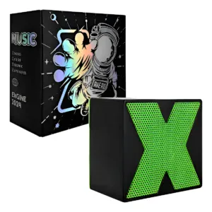 Parlante Bluetooth X Mini verde sonido 360° portátil